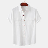 Variant image for Homme | Chemise En Lin À Manches Courtes-2