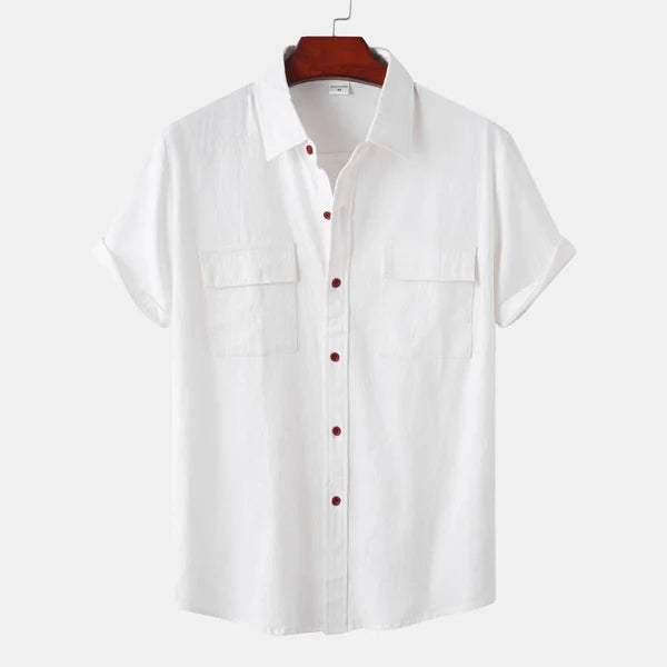 Variant image for Homme | Chemise En Lin À Manches Courtes-2