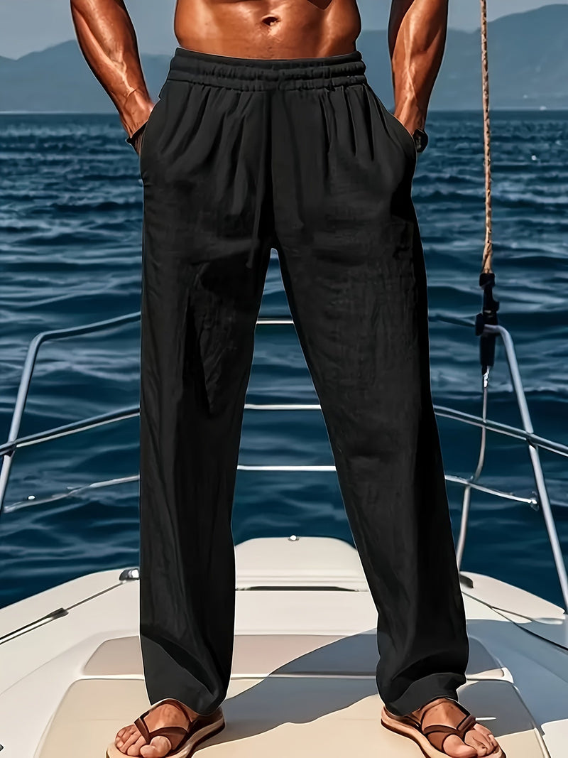Variant image for Pantalon Homme Coton Décontracté Ajustement Lâche-19