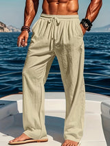 Pantalon Homme Coton Décontracté Ajustement Lâche-1