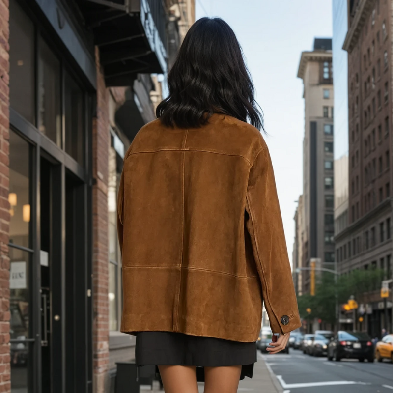 BelMode | Manteau Chic en Suède Impérial