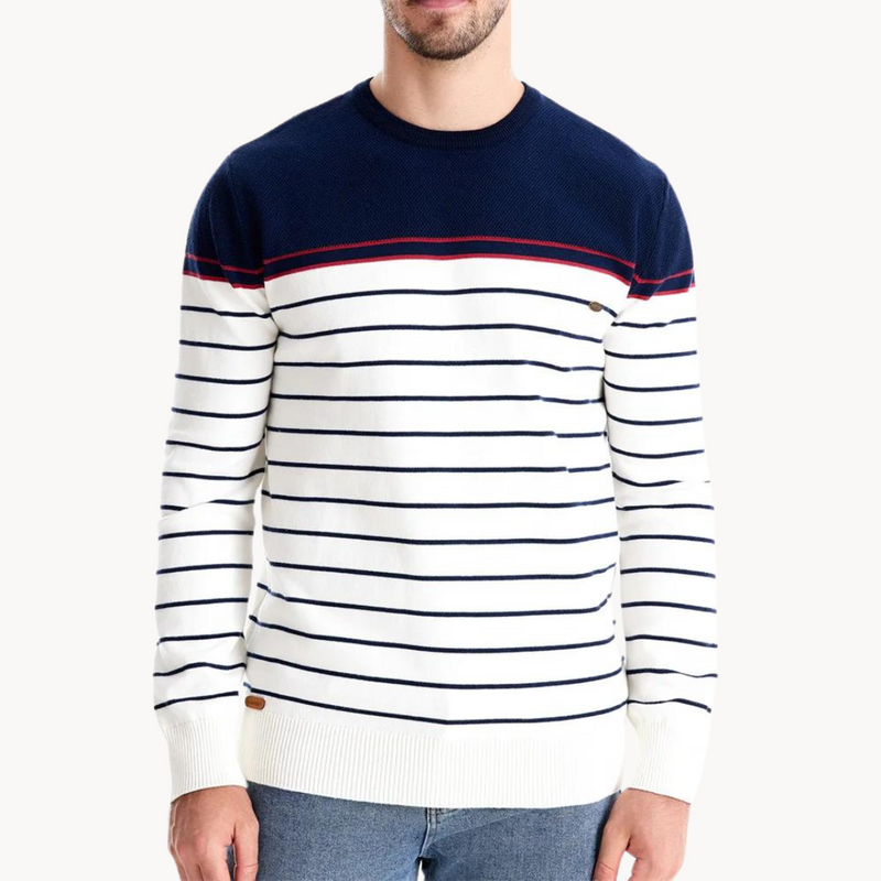 Finn | Trui pour Homme au Design Rayé Breton