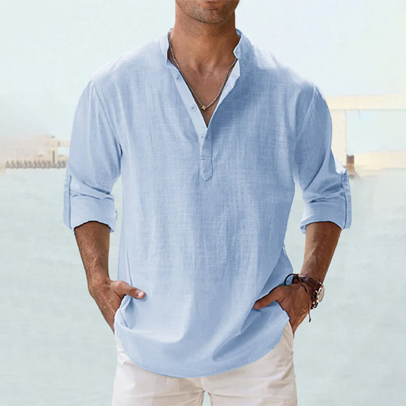 Variant image for Eden | Chemise En Lin Homme à Manches Longues-22