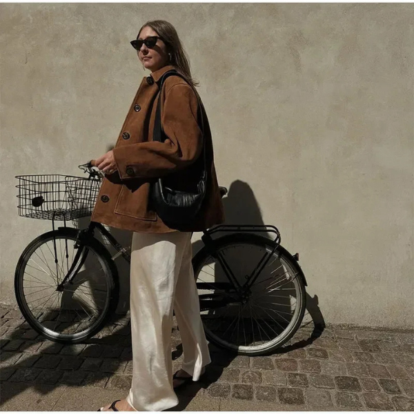 BelMode | Manteau Chic en Suède Impérial
