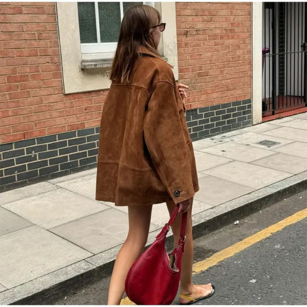 BelMode | Manteau Chic en Suède Impérial