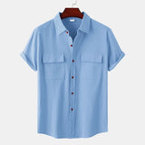 Homme | Chemise En Lin À Manches Courtes-3