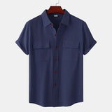 Homme | Chemise En Lin À Manches Courtes-4
