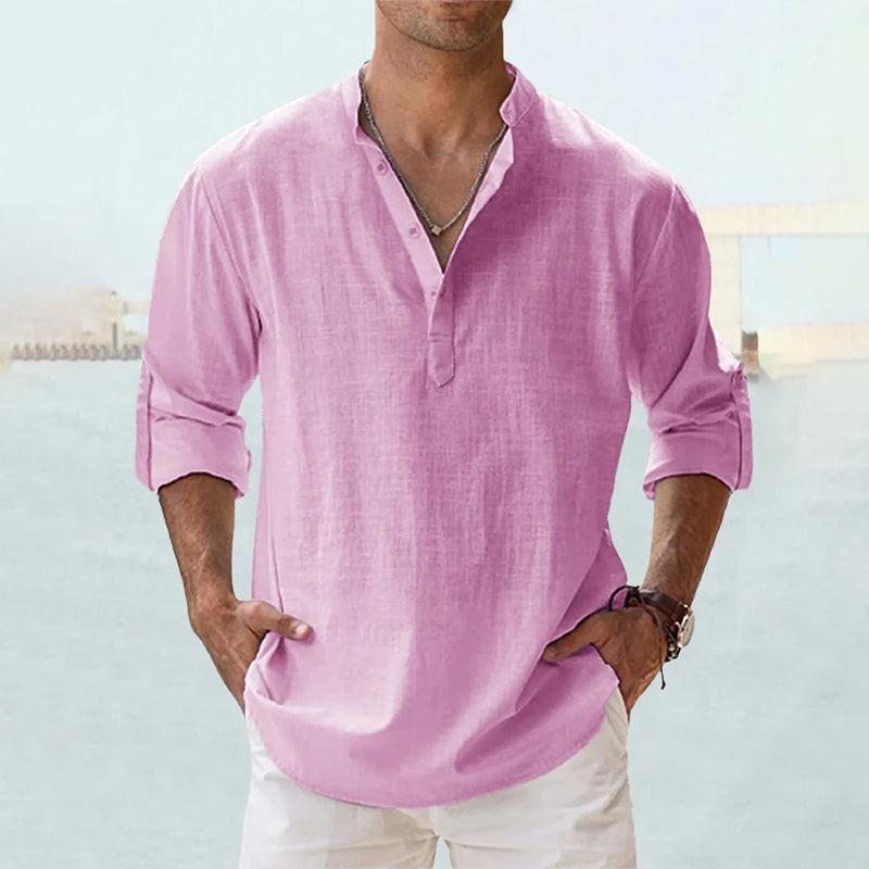 Eden | Chemise En Lin Homme à Manches Longues-6