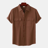 Homme | Chemise En Lin À Manches Courtes-6
