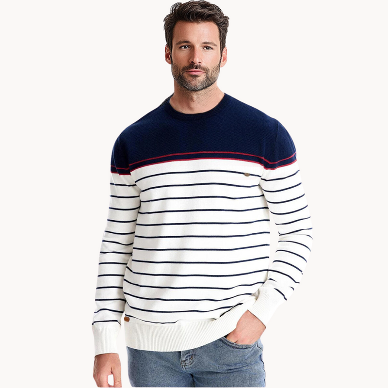 Finn | Trui pour Homme au Design Rayé Breton