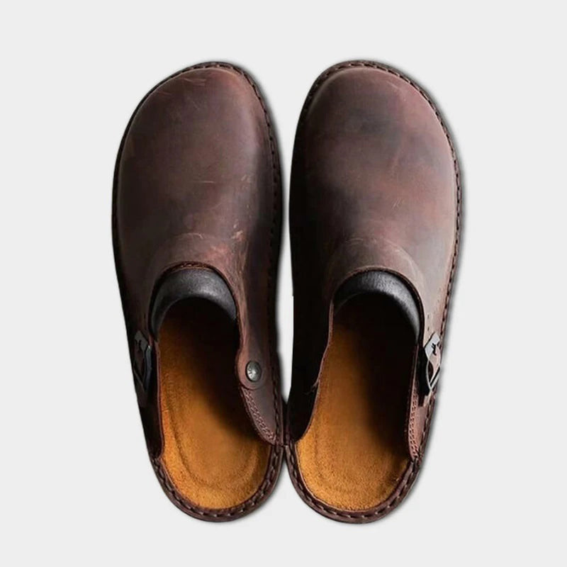 Benno | Pantoufles en cuir pour homme