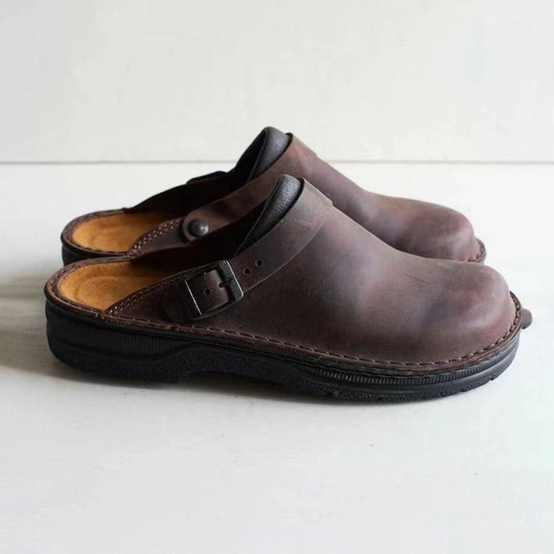 Benno | Pantoufles en cuir pour homme