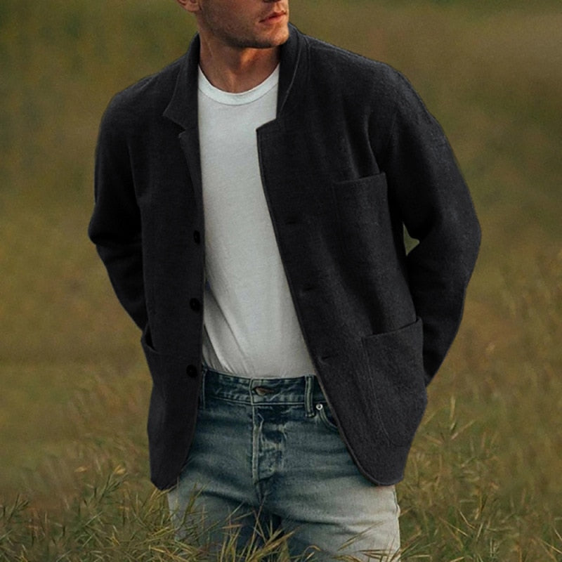Gilet Élégant avec Fermeture à Boutons