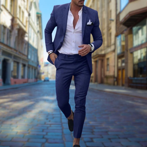 Costume Homme Slim Fit Tissu Respirant-1