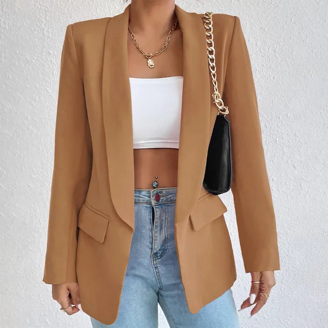 Variant image for Nienke | Blazer Élégant Noir Femme-22