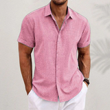 Gabriel | Chemise en Coton et Lin à Manches Courtes