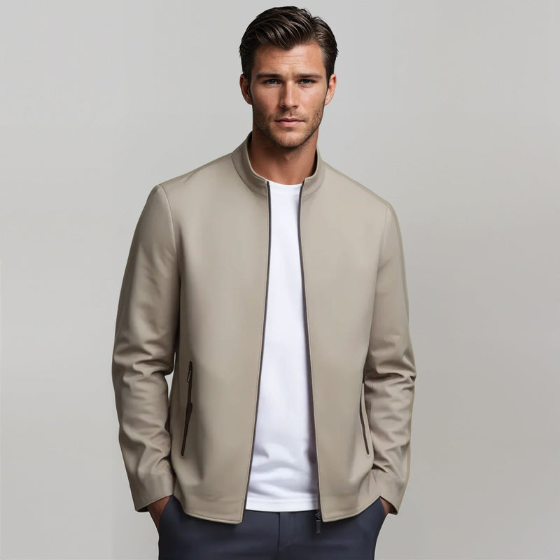 Variant image for Veste Homme Tissu Léger Bomber Élégante Ajustement Sur Mesure-6