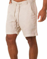 Variant image for Shorts en Lin pour Hommes Casual-2