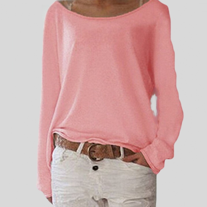 Variant image for Pull Femme Coton Léger Élégant Ajusté-1