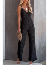 Kylie | Combinaison Femme Chic à Col V-2