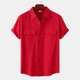 Homme | Chemise En Lin À Manches Courtes-1