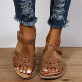 Variant image for Sandales Femme Cuir Vintage Confortables-8