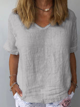Variant image for Haut Femme Coton Décontracté-13